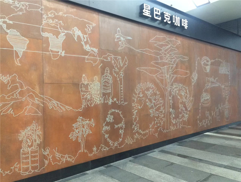宁县耐候钢幕墙